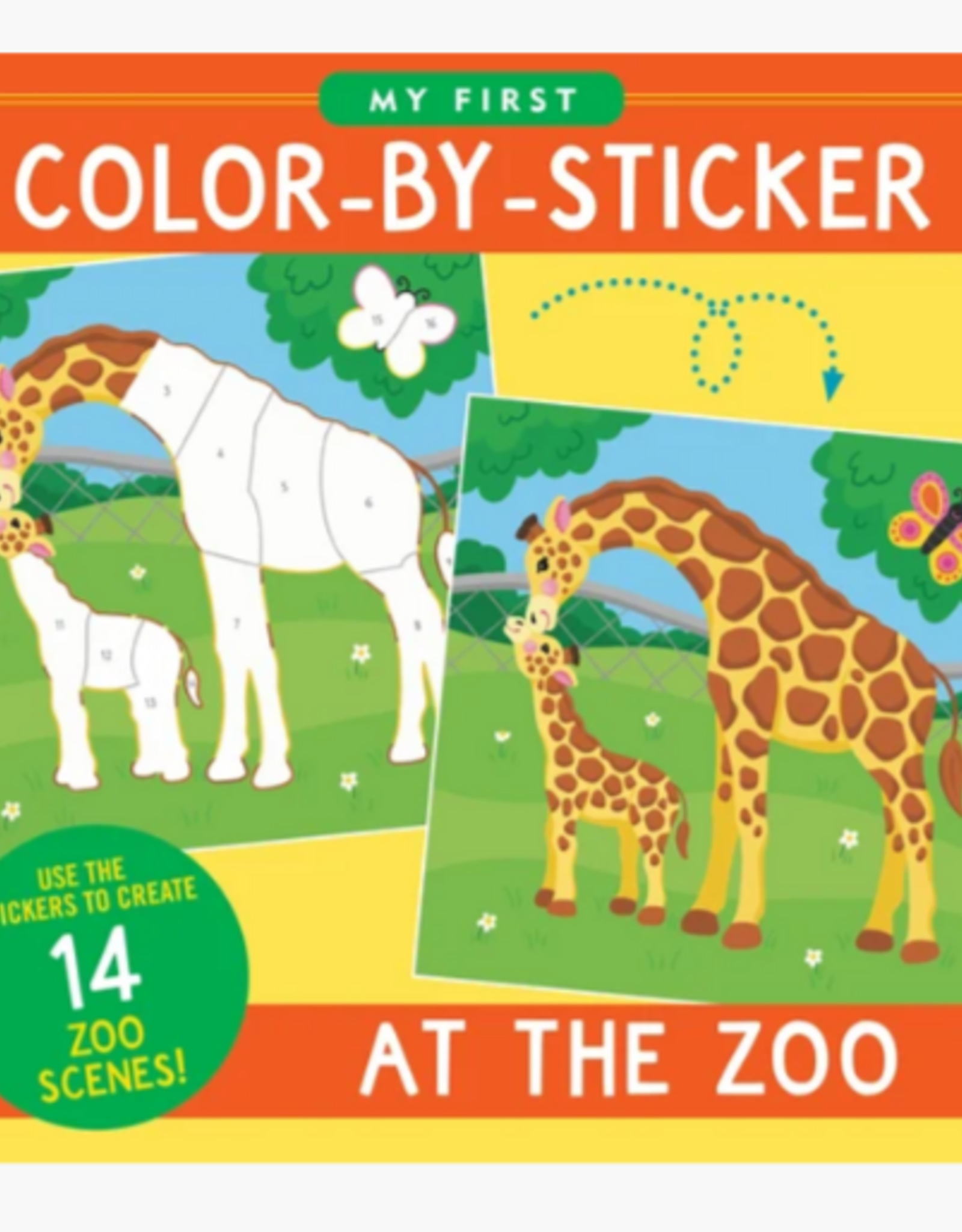 Peter Pauper Press My First Color-by-Sticker Book - At the Zoo