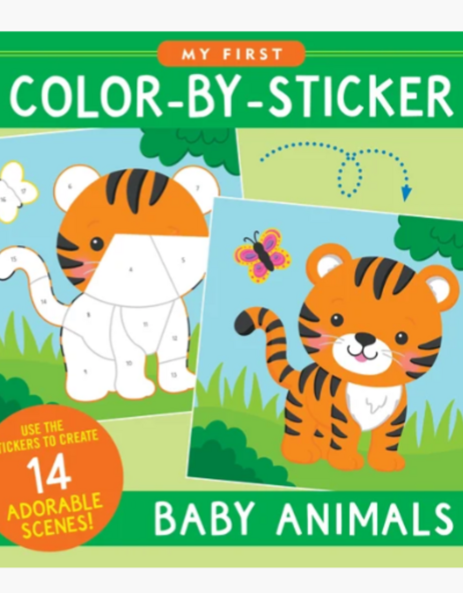 Peter Pauper Press My First Color-by-Sticker Book - Baby Animals