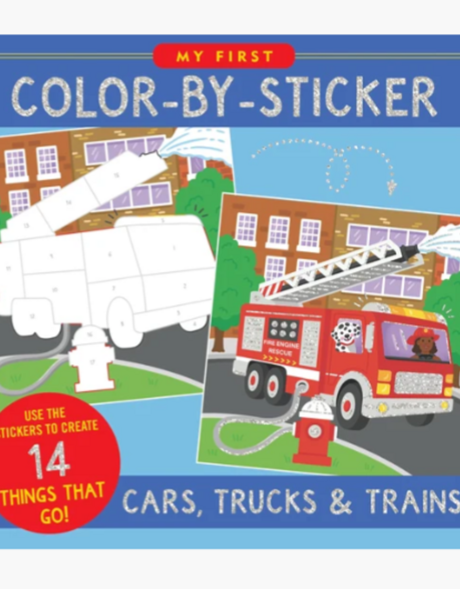 Peter Pauper Press My First Color-By-Sticker Book -- Cars, Trucks, & Trains
