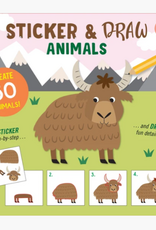Peter Pauper Press Sticker & Draw Animals (Create 30 Animals!)