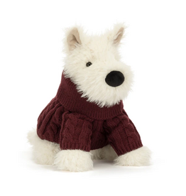 Jellycat Munro Scottie Dog Winter Jumper Outfit