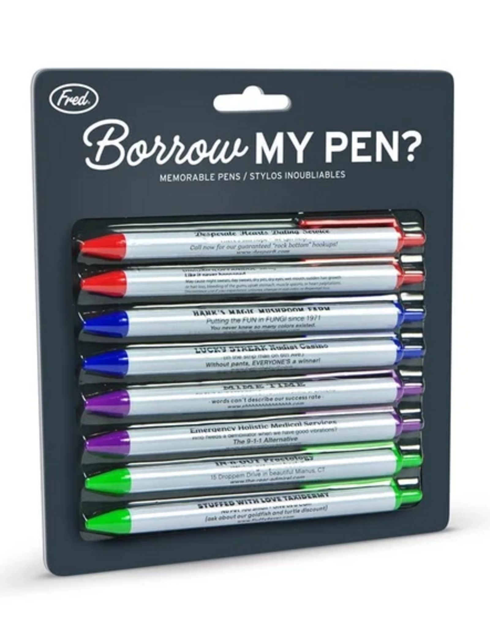 Fred & Friends BORROW MY PEN - ASST PENS-8