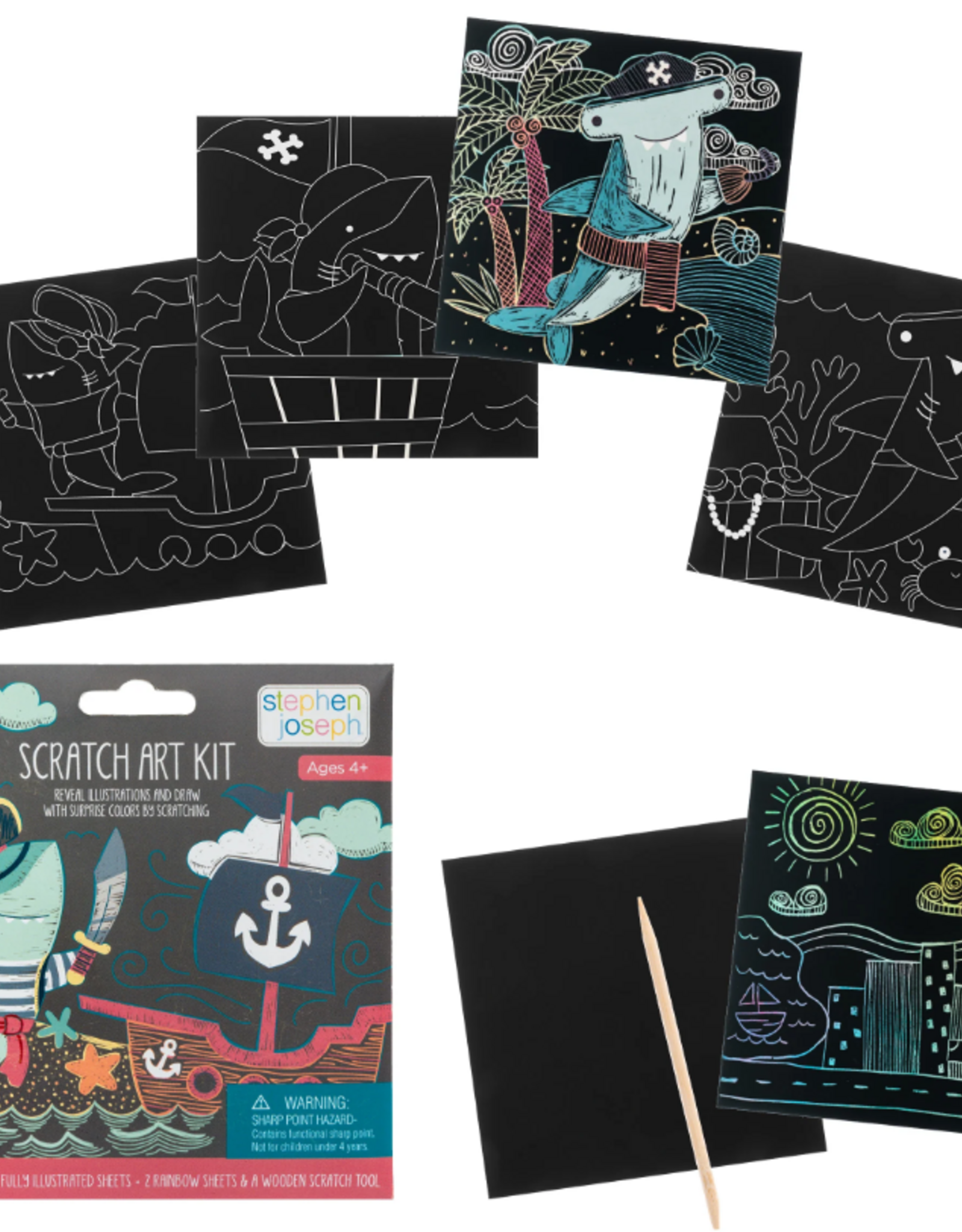 Stephen Joseph SCRATCH KIT ART SHARK