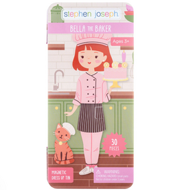 Stephen Joseph TALL TRAVEL TIN MAGNETIC DRESS UP BAKER