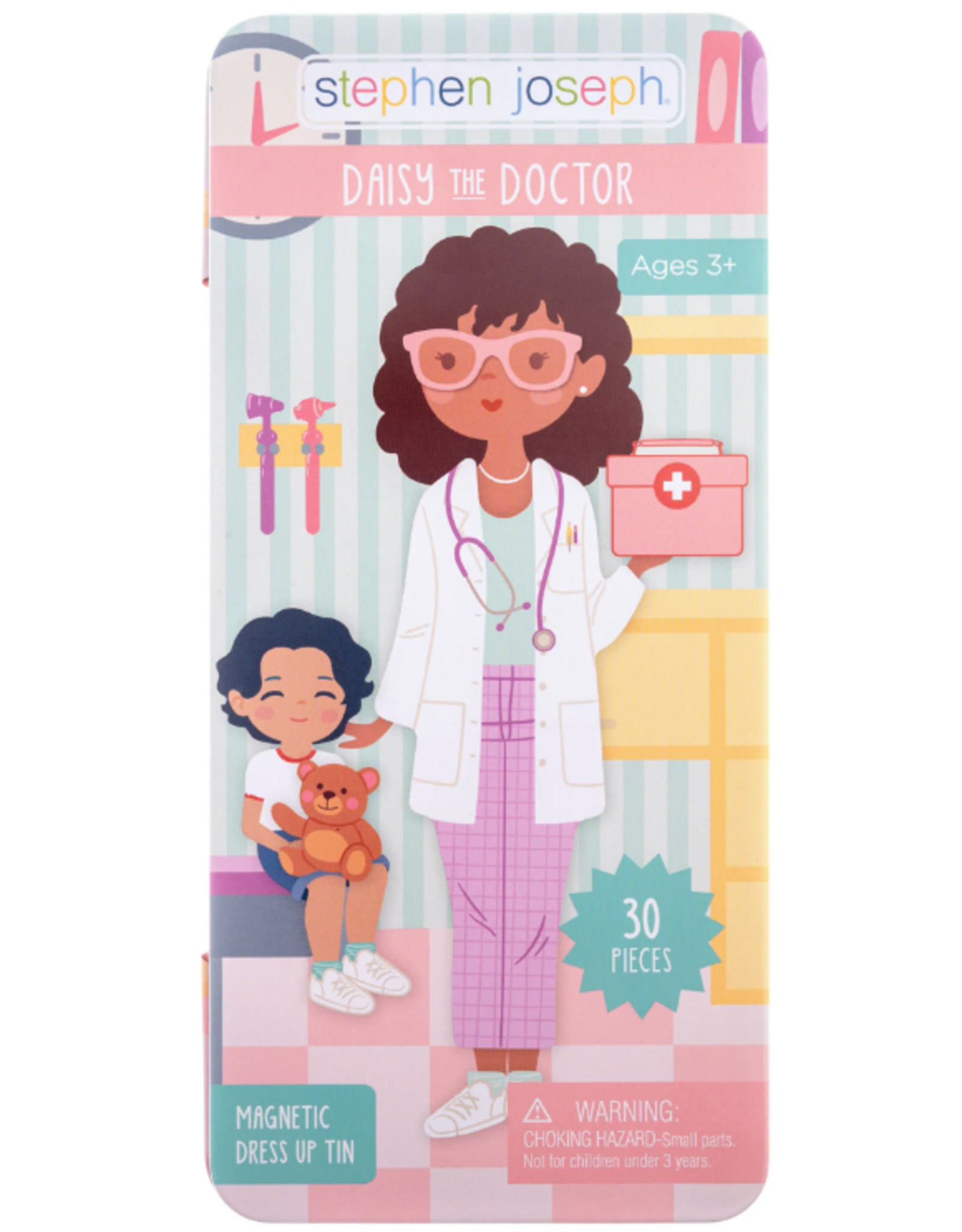 Stephen Joseph TALL TRAVEL TIN MAGNETIC DRESS UP DOCTOR