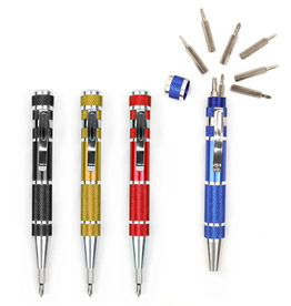 Kikkerland PRECISION 8-IN-1 SCREWDRIVER ASST.