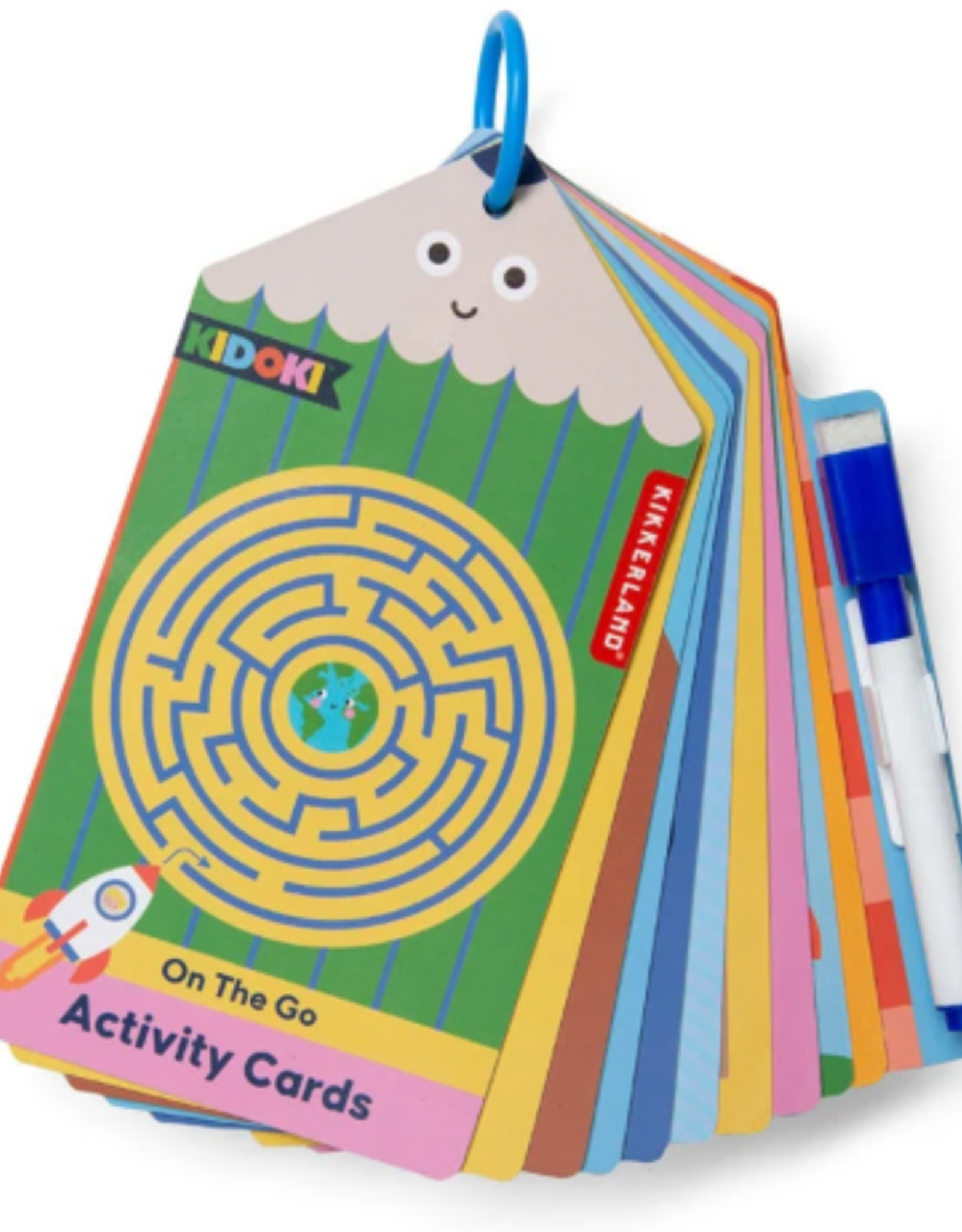 Kikkerland KIDOKI PLAY & ERASE ACTIVITY CARDS