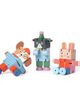 Kikkerland KIDOKI WOODEN FLEXI-ANIMALS