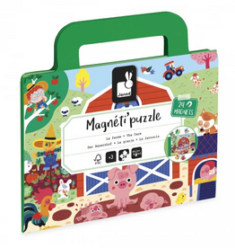 Janod MAGNETI'PUZZLES - FARM - 24 PIECES