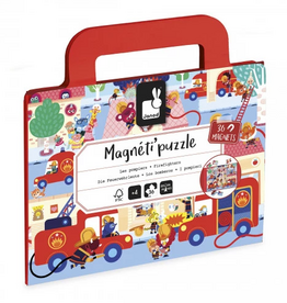 Janod MAGNETI'PUZZLES - FIREFIGHTERS 36 PIECES