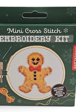 Kikkerland GINGERBREAD MINI CROSS STITCH