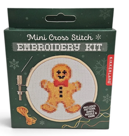 Kikkerland GINGERBREAD MINI CROSS STITCH