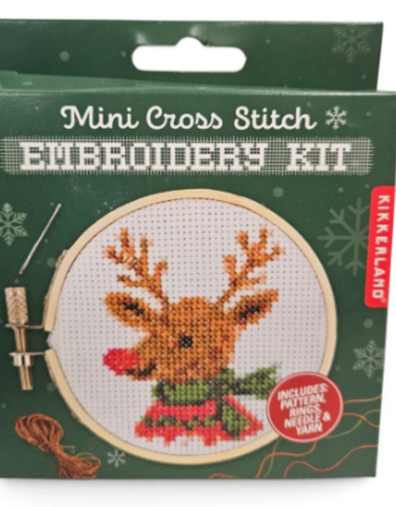 Kikkerland REINDEER MINI CROSS STICH