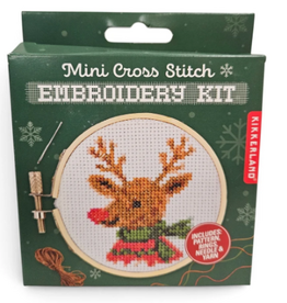 Kikkerland REINDEER MINI CROSS STICH