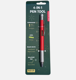 Kikkerland RED MULTI TOOL PEN