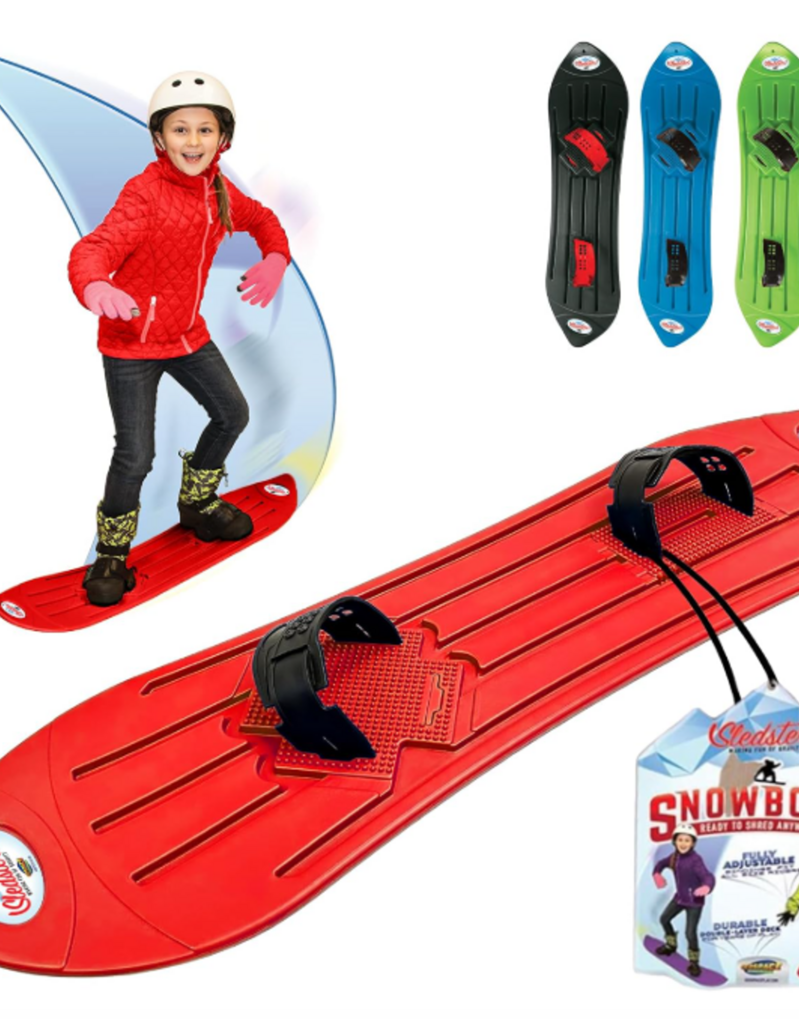GeoSpace Sledsterz Snowboard - Red
