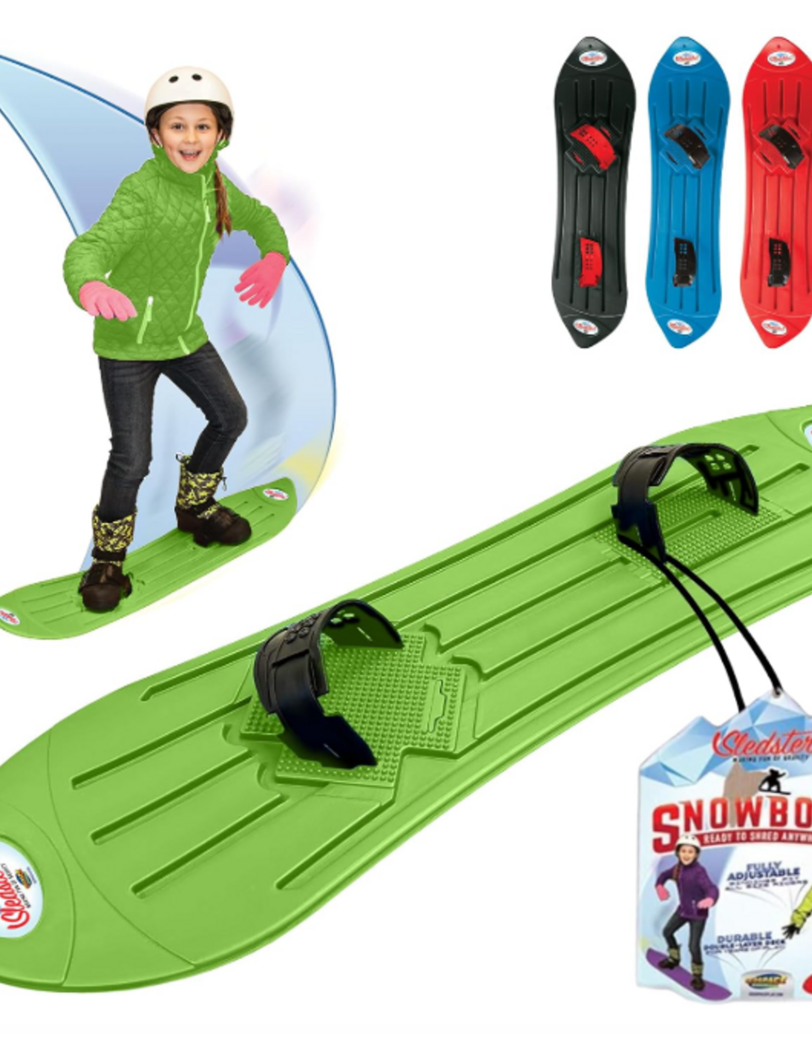 GeoSpace Sledsterz Snowboard - Green