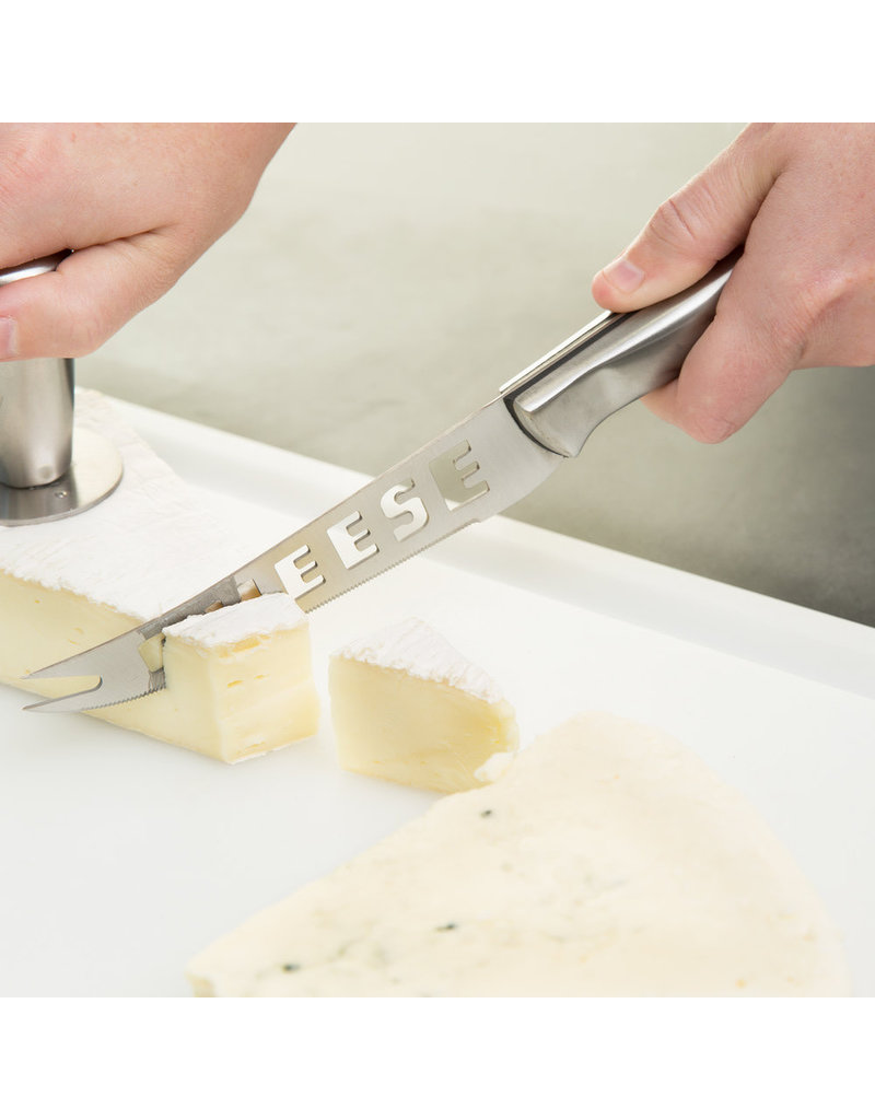 Serrated Stainless Steel Cheese Knife