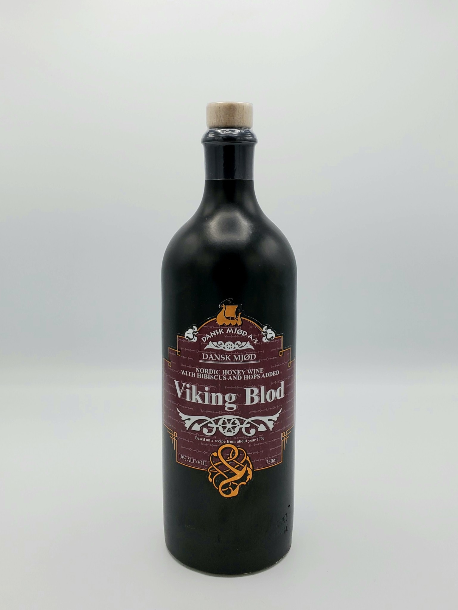 Dansk Mjød, Viking Blod Mead with Hibiscus and Hops 750ml MF Chappell