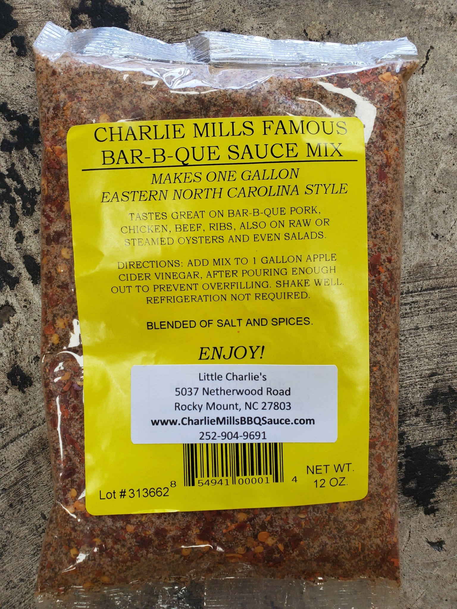 Charlie Mills Famous BBQ Sauce - MF Chappell Wine Merchant