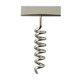 Corkscrew Lapel Pin, Nickel Plated