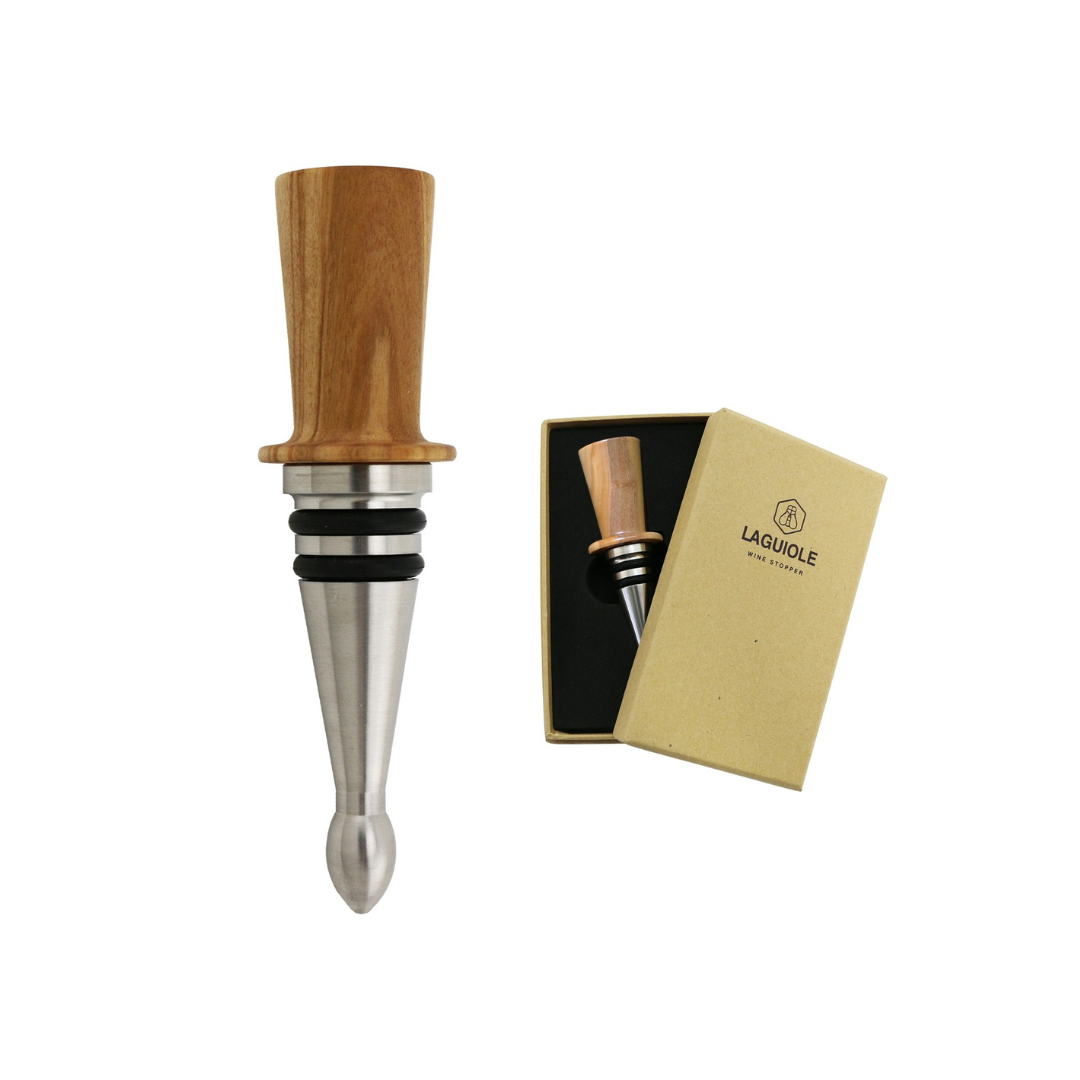 Laguiole Olivewood Wine Stopper MF Chappell Wine Merchant