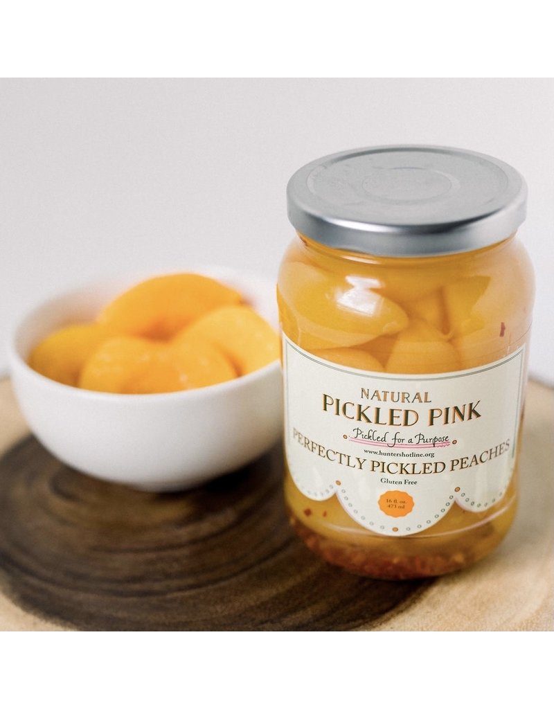 Pickled Pink Perfectly Pickled Peaches 16oz.