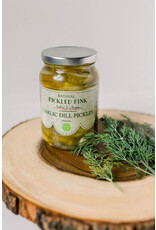 Pickled Pink Garlic Dill Pickles 16oz.