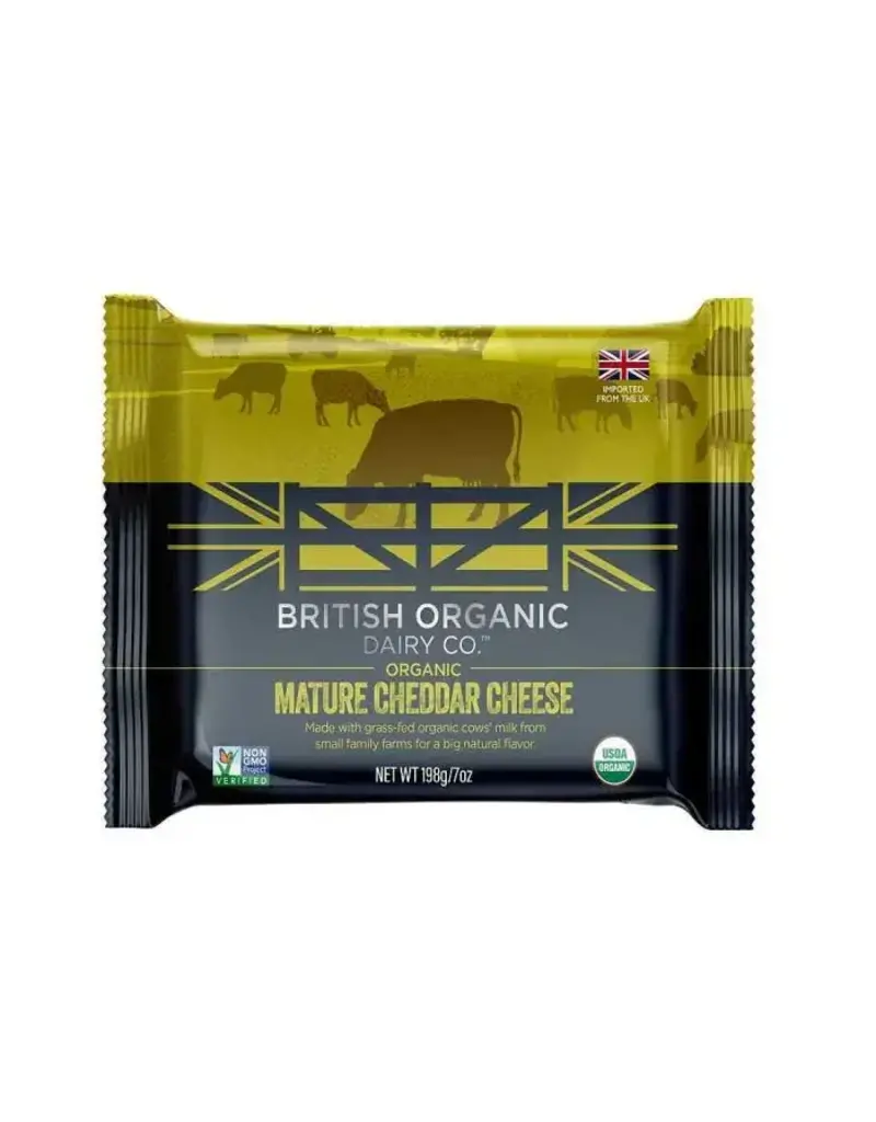 Extra Mature Organic Cheddar (British Organic Dairy Co., UK)