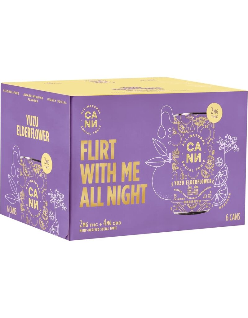 Cann Social Tonic Yuzu Elderflower 8oz 6pk