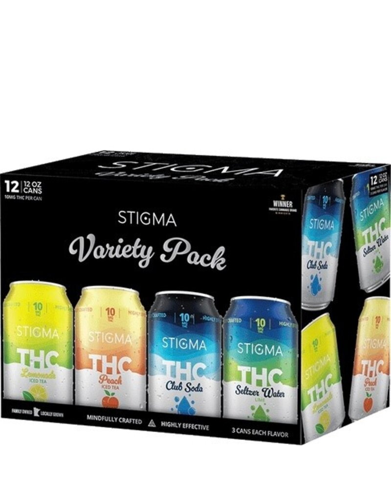 Stigma 10mg D9 THC 12oz, asst. flavors