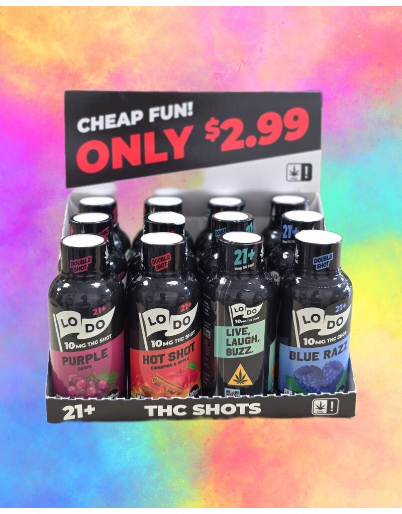 LoDo 10mg THC 2oz. Shots, ass’t.
