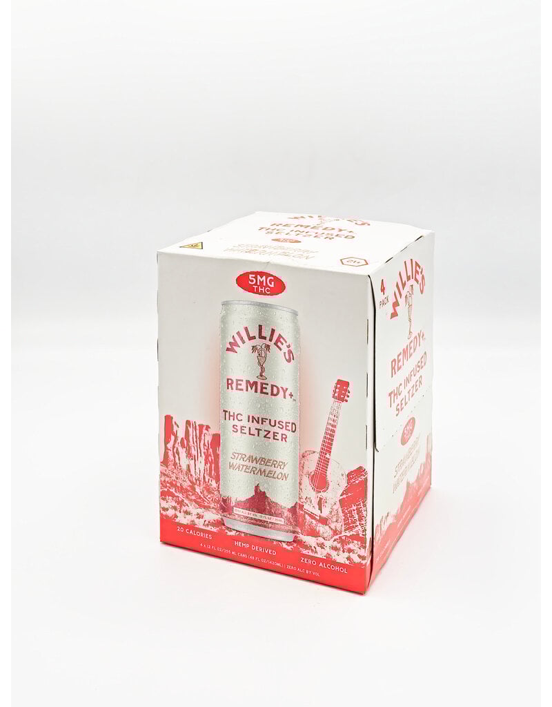 Willie's Remedy+ Strawberry Watermelon Social Tonic THC 4x375ml