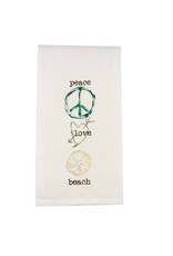 French Graffiti MFC Dishtowel Collection Peace Love Beach SALE PRICE