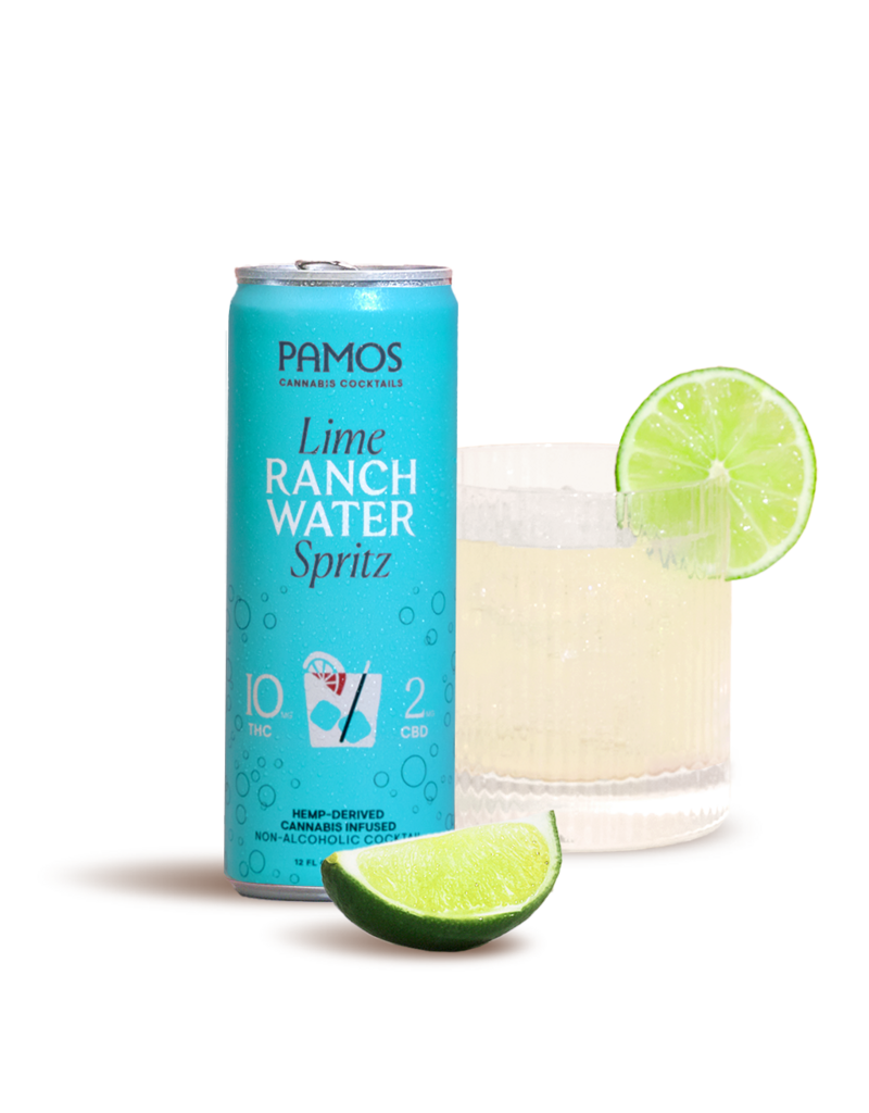 Pamos Lime Ranch Water Spritz 10mg 12oz 4pk