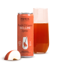 Pamos Peach & Guava Bellini Spritz 10mg 12oz 4pk