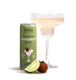 Pamos Strawberry Margarita Spritz 10mg 12oz 4pk