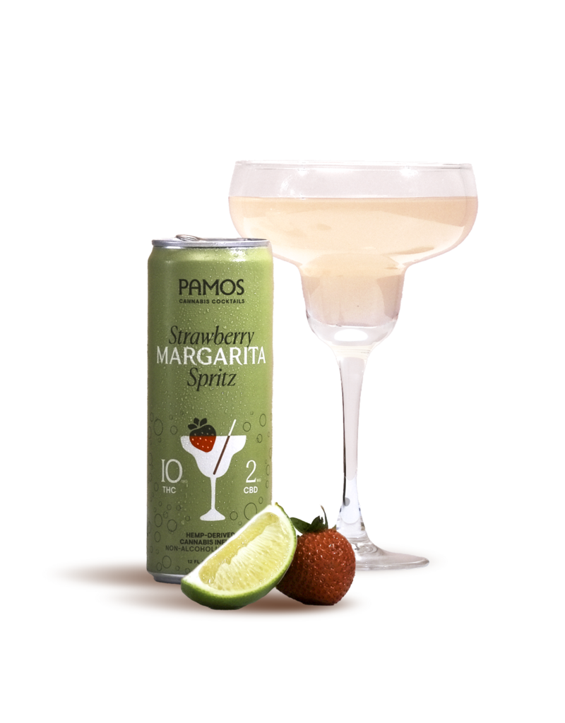 Pamos Strawberry Margarita Spritz 10mg 12oz 4pk