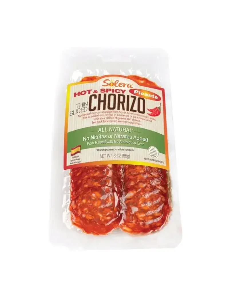 Sliced Picante Chorizo (Solera, US) 3oz