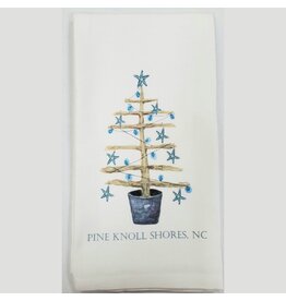 French Graffiti MFC Dishtowel Collection Pine Knoll Shores Tree  SALE PRICE