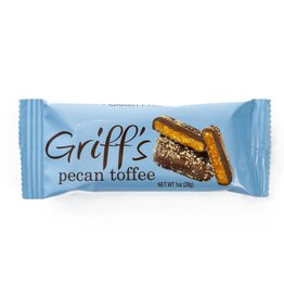 Griff’s Pecan Toffee Dark Chocolate 1oz.