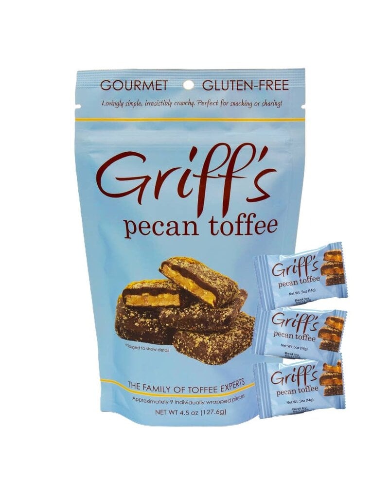 Griff’s Pecan Toffee Dark Chocolate 4.5oz