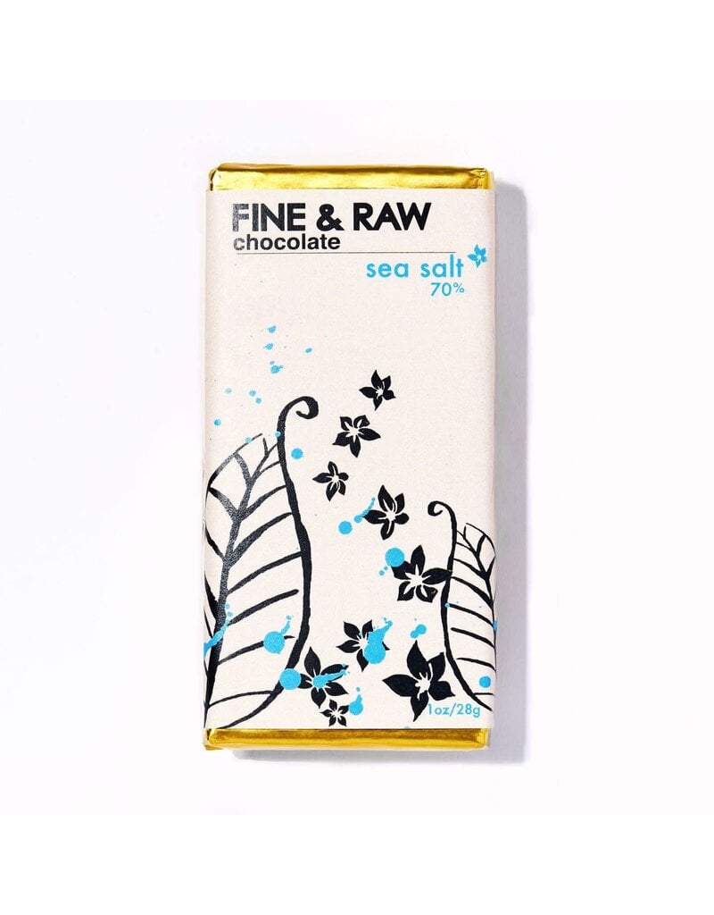 Fine & Raw Chocolate  - Sea Salt 1oz