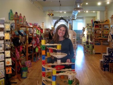 Brooke at Matrushka marble run