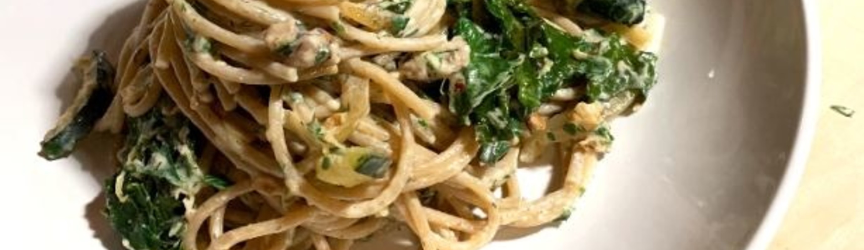 Pasta With Creamy Yogurt Herb Sauce