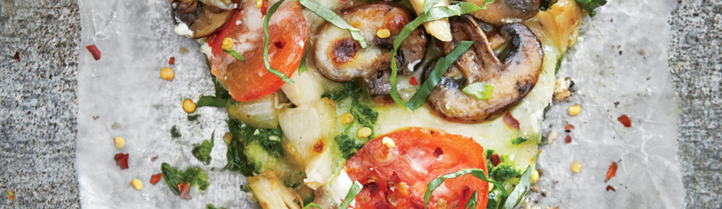 Its Pizza-Palooza! Grilled Pesto Pizza with Chicken, Mozzarella, and Ricotta