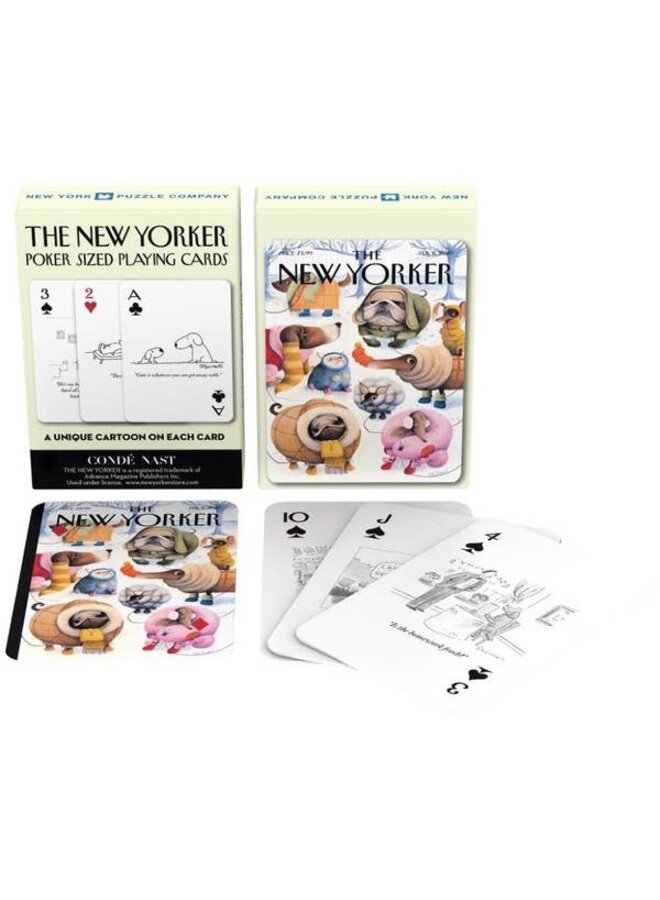 Dog Cartoons Playing Cards