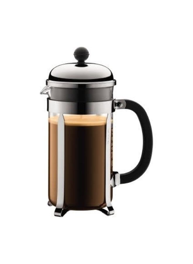 Bodum Chambord French Press  3-Cup, 12-Ounce, Matte Chrome