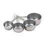 Measuring Cups Set, Engraved Measurements for Liquid Dry and Ingredients, Stainless Steel, 4-Piece