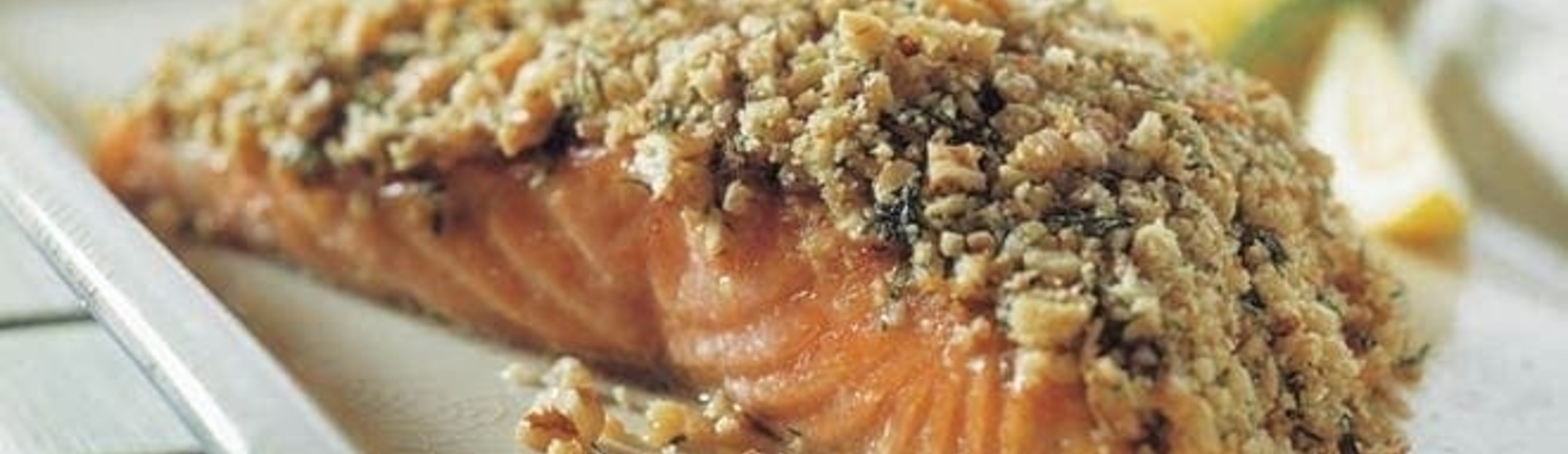 Simple Walnut Crusted Salmon